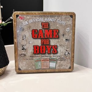 The Game for Boys University Games tin box for 8 & up